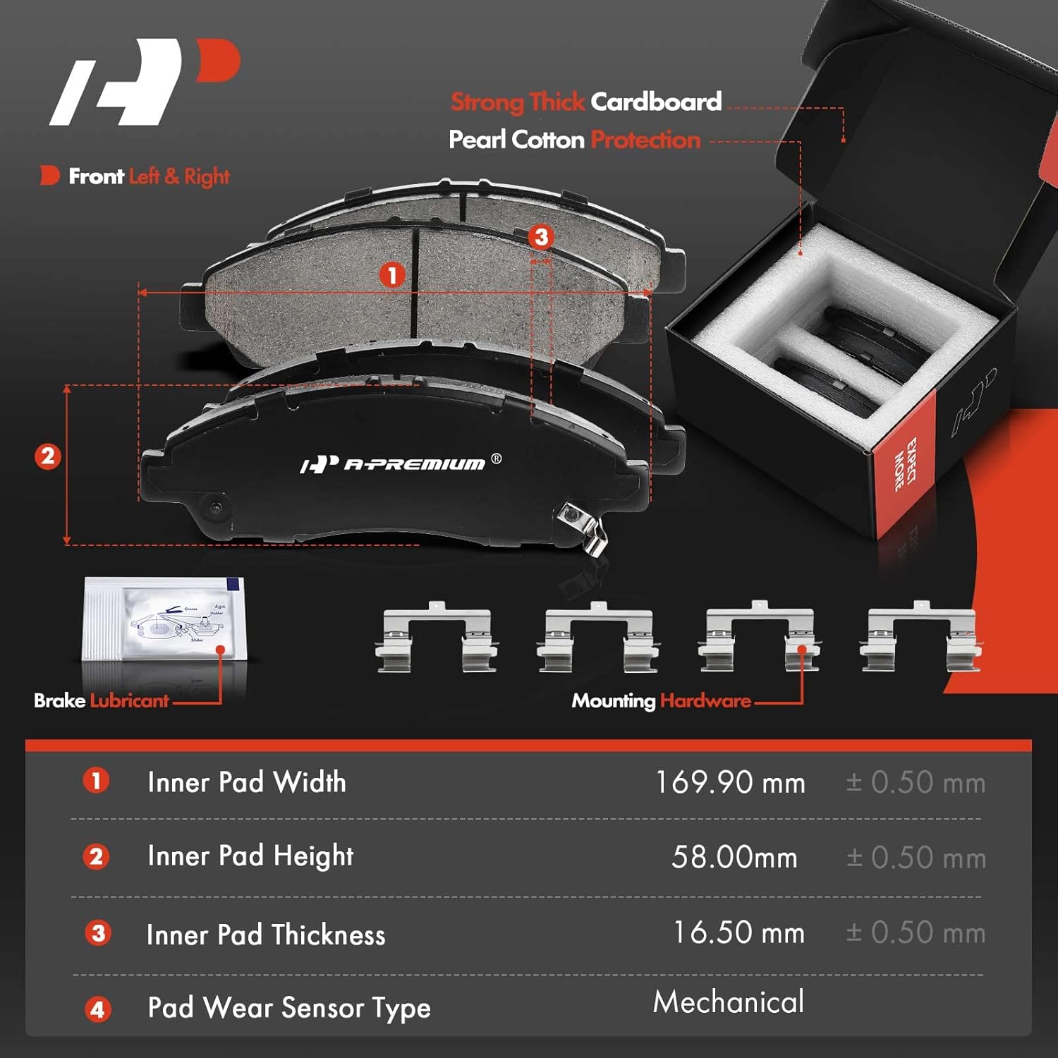 A-Premium Front and Rear Disc Brake Rotors and Ceramic Pads Kit with Calipers Compatible with Honda Pilot 2009-2015 3.5L 16-PC Set