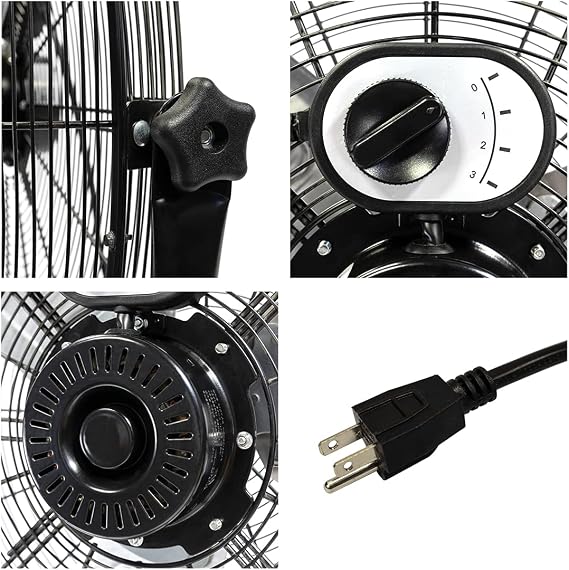 Maxx Air Industrial 30 Pedestal Fan, Powerful Heavy Duty Commercial Fan for Warehouses, Factories, and Large Spaces, Adjustable Height, Durable Construction, High Velocity Air Circulation