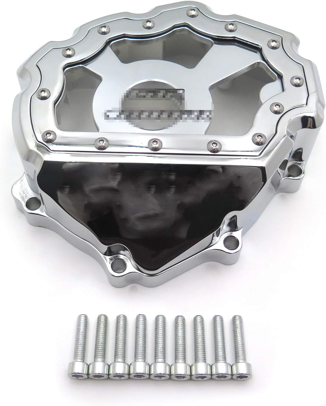 HTTMT Chrome Left Engine Stator Cover See Through Compatible with Hond 2008-2011 CBR 1000RR w/gasket