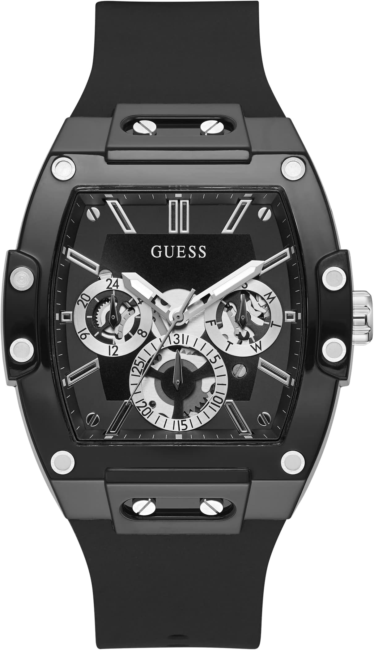 - Rectangle 42mm Black Dial Analog Men Watch - GW0203G3