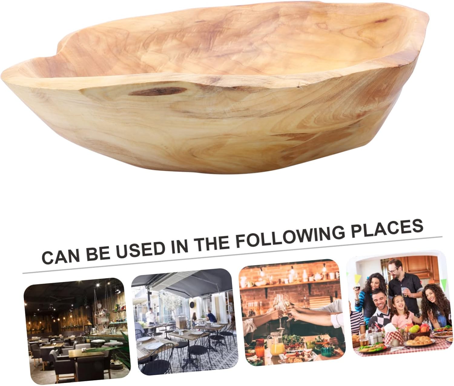 Cabilock 1pc Random Shape Solid Wood Fruit Bowl Creative Snack Organizer for Sturdy Storage Holder for Fruits Vegetables and Snacks for Dining and Photos