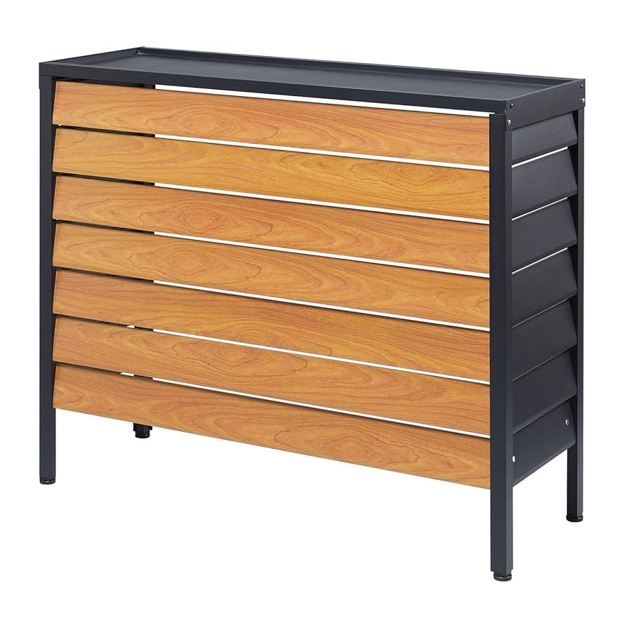 Amazon.co.jp: サンカ アルミ室外機カバー 大型サイズ エアコン