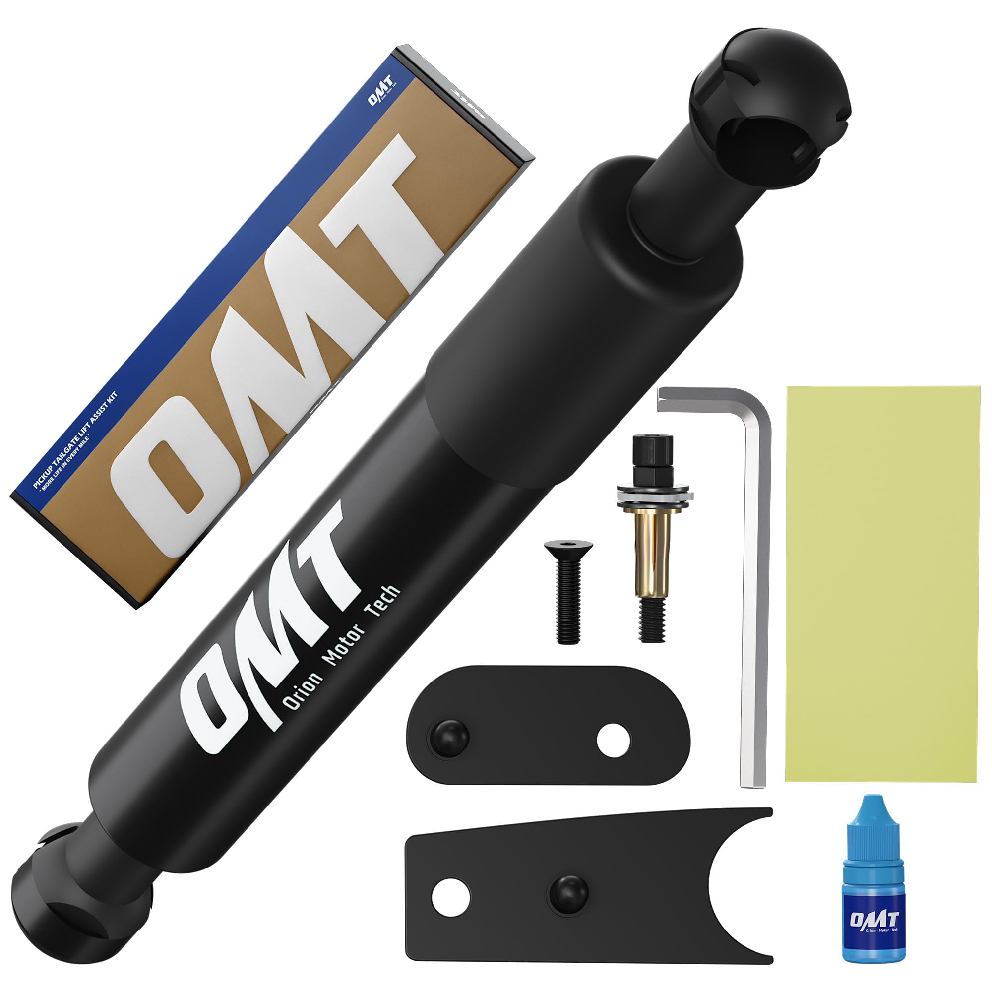 Photo 1 of **missing brackets** OMT Tailgate Assist Shock Compatible with 07-19 Silverado Sierra, Black