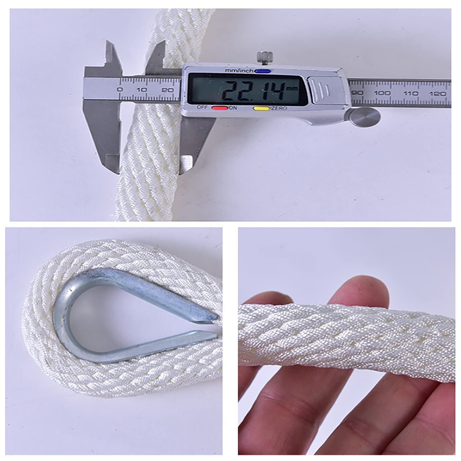 Corde de remorquage 5T en polyester pour dépannage sur route et trajets en famille