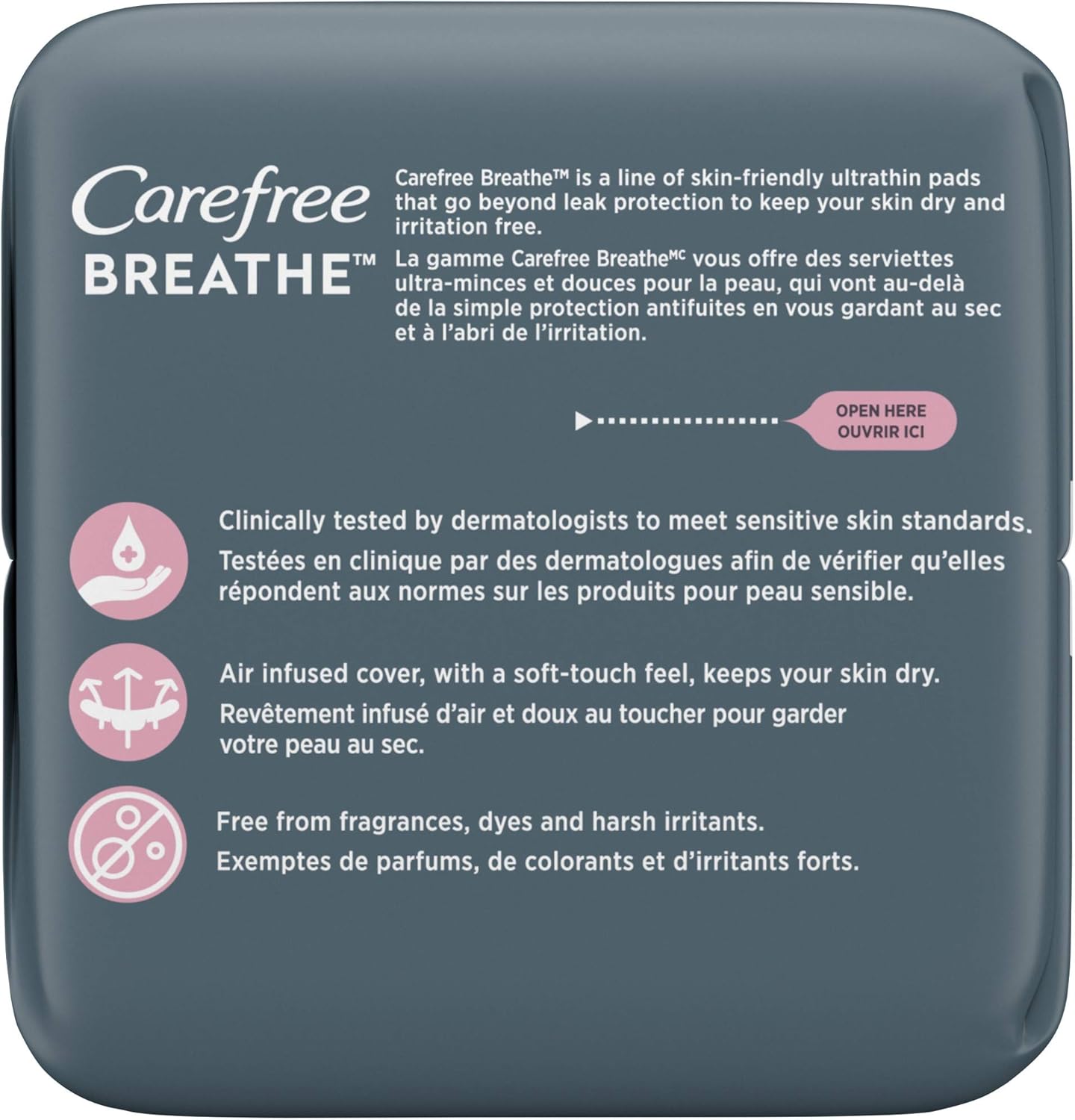 Carefree Breathe ON UT Pads 12 Count (Pack of 8)