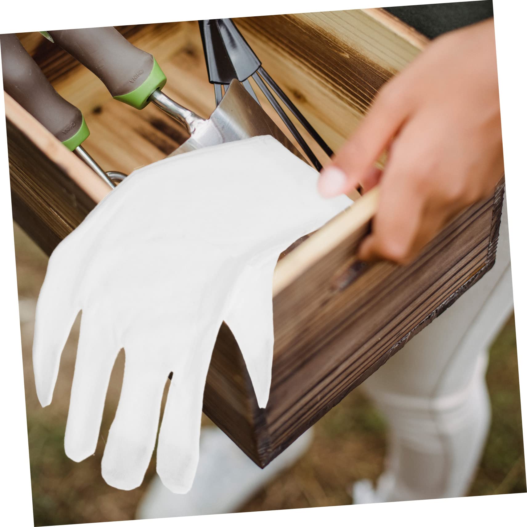 Hemobllo 8pares Guantes De Jardinería De Thin Antideslizantes Comodidad y Flexibilidad Para Uso Exterior