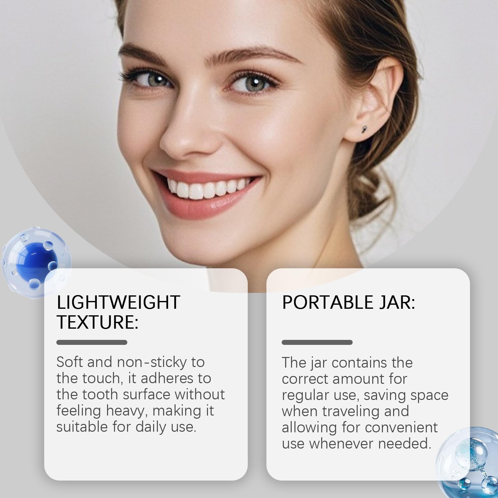 Collagum Smile, polvere di collagene rinforzante, dentifricio in polvere all'idrossiapatite, protegge le gengive, per un sorriso più luminoso, una sensibilità ridotta e gengive più sane,2PCS