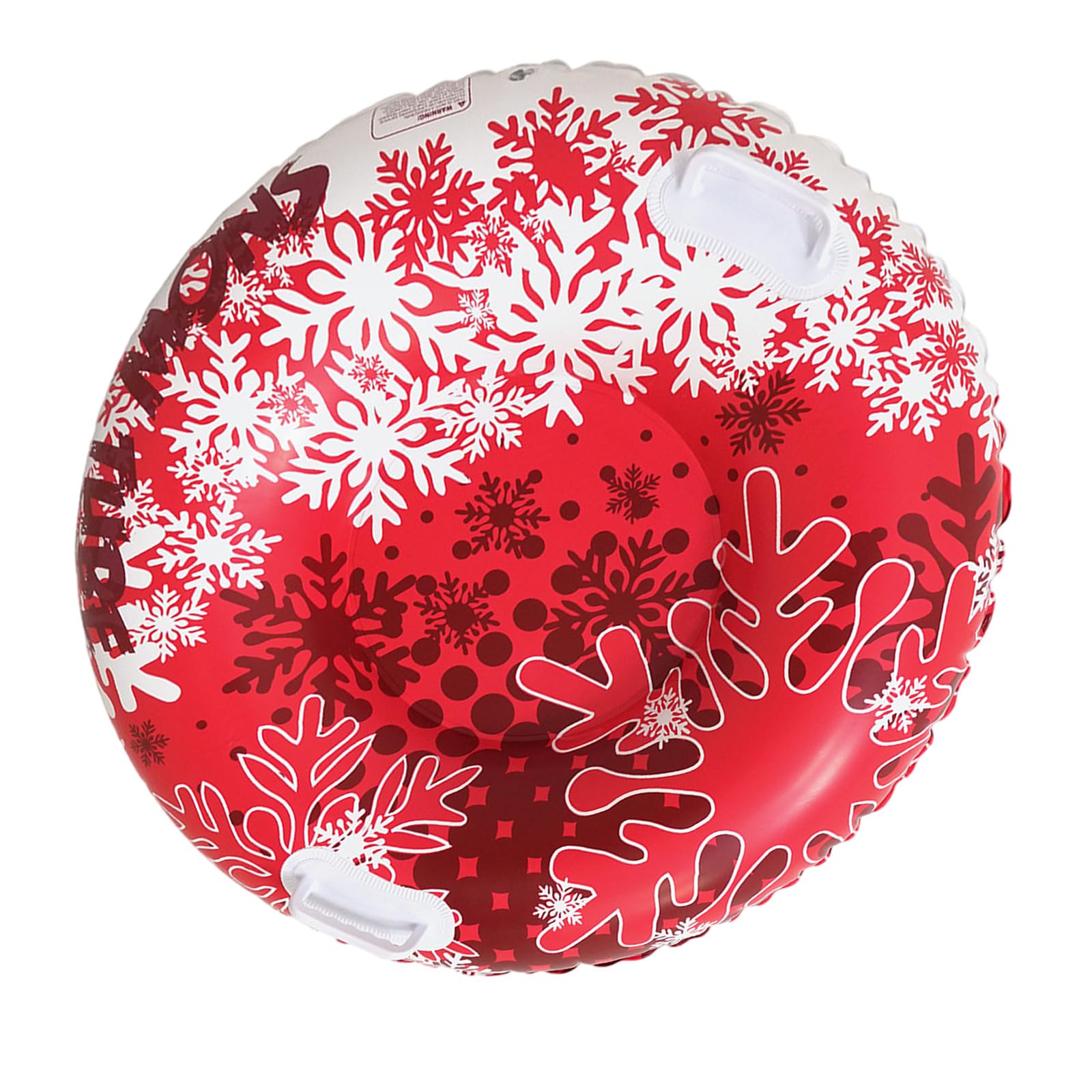 ZEXKENS Inflatable Snow Tube with Handles Folding Snow Sled Winter Snow Sledding Toy Thicken Skiing Tubing for Outdoor Sledding