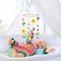 Vista 7 de Tatuo 2 piezas de funda para brazo móvil para cuna de bebé, cubierta de campana de cama móvil, caja de música infantil, cubierta de soporte
