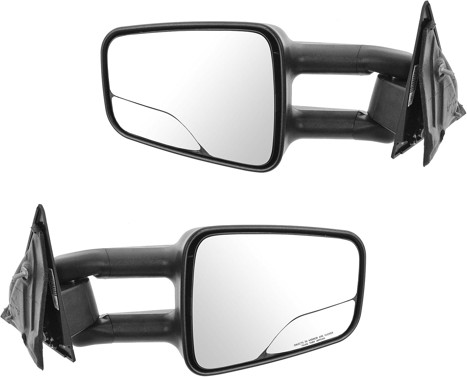 Trail Ridge Towing Mirror Set 2 Piece Manual Folding Textured Compatible with 94-04 Chevrolet S10 94-05 Blazer 94-01 GMC Jimmy 94-04 Sonoma 96-01 Oldsmobile Bravada 96-00 Isuzu Hombre