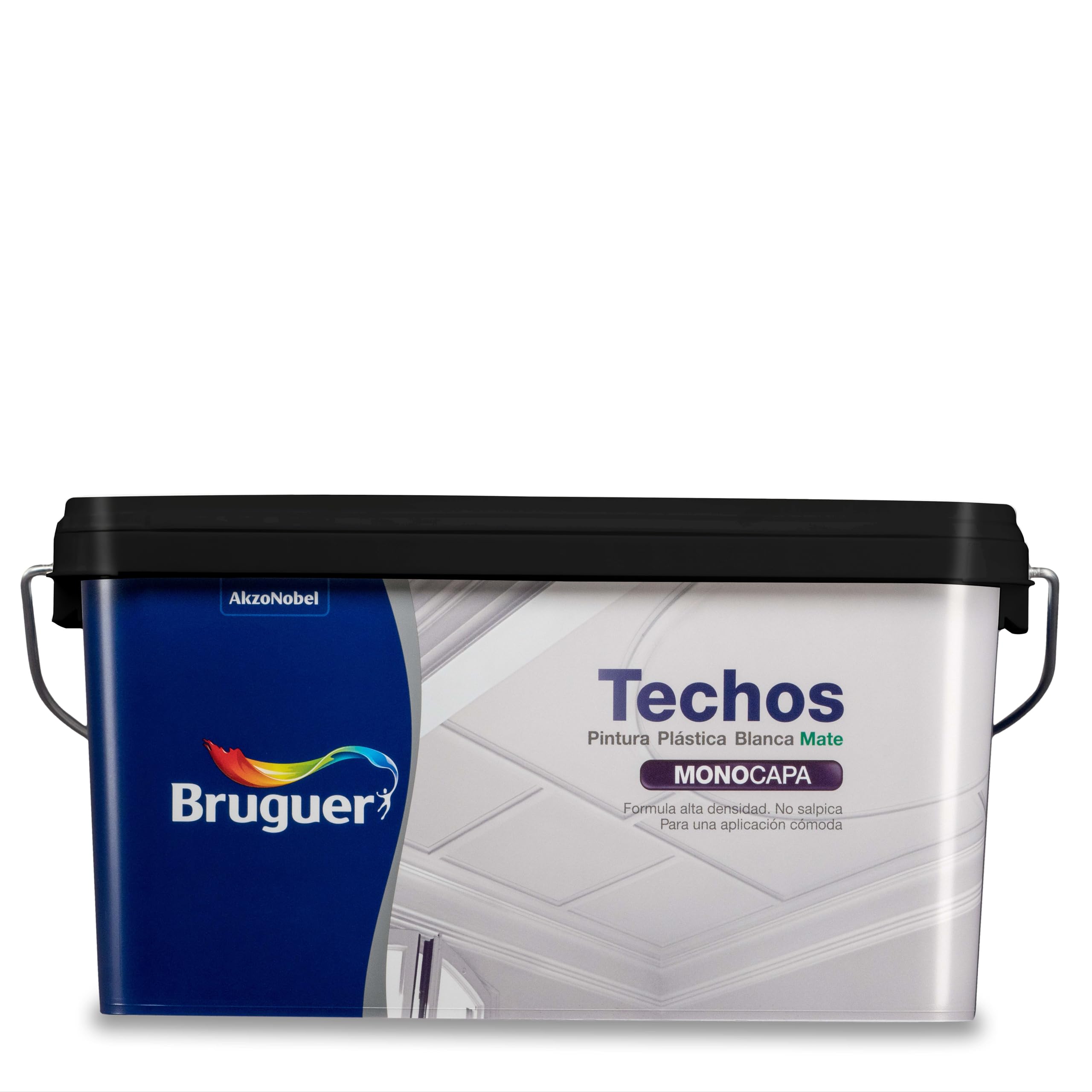 Bruguer - Techos pintura plástica mate - Color blanco luminoso -, 2.5 litros