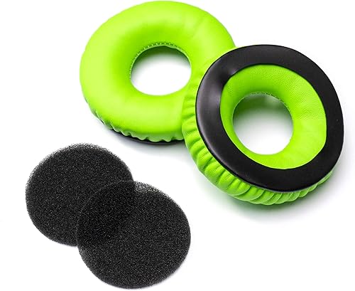 Miniatura 2 de Almohadillas de repuesto de color verde con diadema de espuma compatible con auriculares Sennheiser HD25 HD 25 HD 25-1 HD25-1ii HD25SP HMD25 HME25