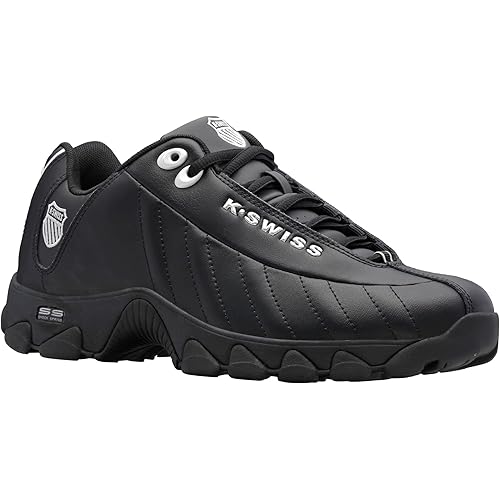 K-Swiss Men's ST329 CMF Sneaker, Wide Tennis Dad Walking Shoes Leather Upper
