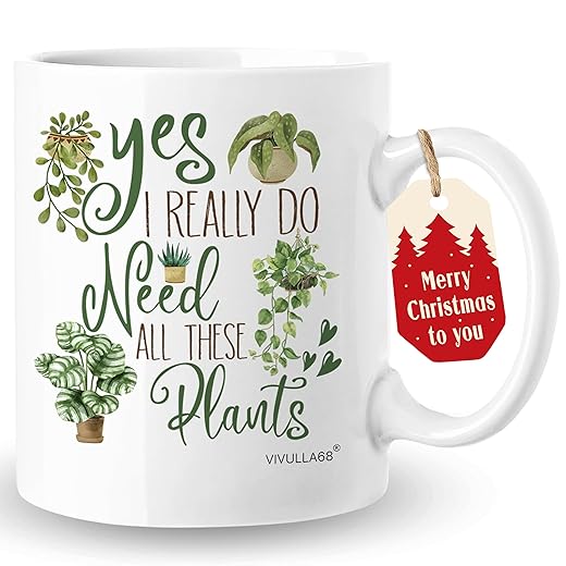 Christmas Gifts For Gardeners, Plant Lover Gifts for Women, Plant Mom Mug For Plant Lovers, Plant Mom Gifts, Cool Plant Gifts For Plant Lovers Women, Crazy Plant Lady Gifts, Gardening Gifts For Women