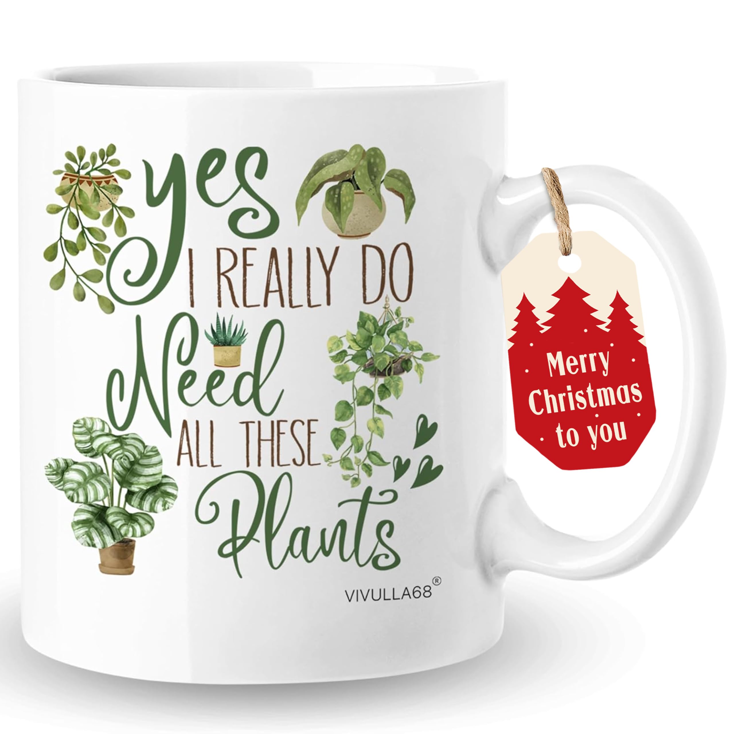Christmas Gifts For Gardeners - Plant Mug for Plant Lovers, Gardening Coffee Cup for Mom, Dad, Garden Lover, Cool Gifts for Crazy Plants Lady, Unique Present for Women, Men, Birthday, Mothers Day Gift