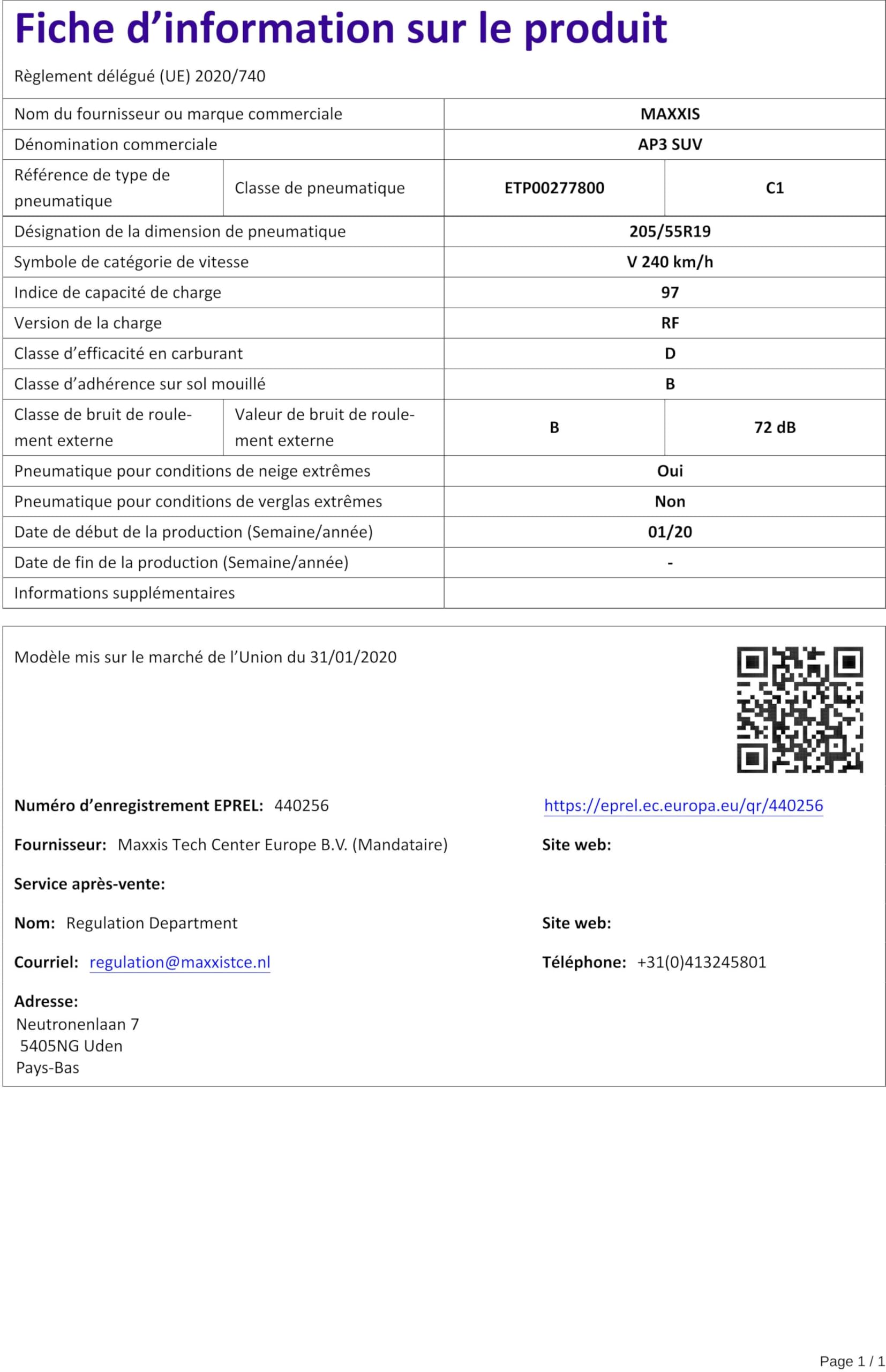Premitra All Season SUV, AP3 SUV para todo el año, neumáticos para todas las estaciones, con perfil en V moderno y efecto de adherencia óptima en hielo, nieve, lluvia o sol, M+S, 205/55 R 19, 97 V XL