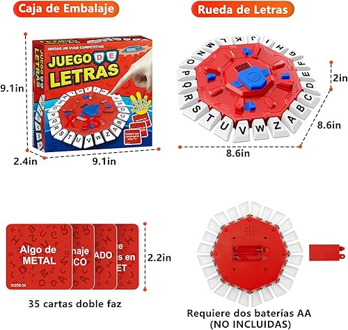 Miniatura 7 de Juego de Mesa en Español con Pantalla Digital y 2 Modos de Juego, 35 Tarjetas Doble Cara, Ideal para Fiestas y Aprendizaje Interactivo, Juegos de
