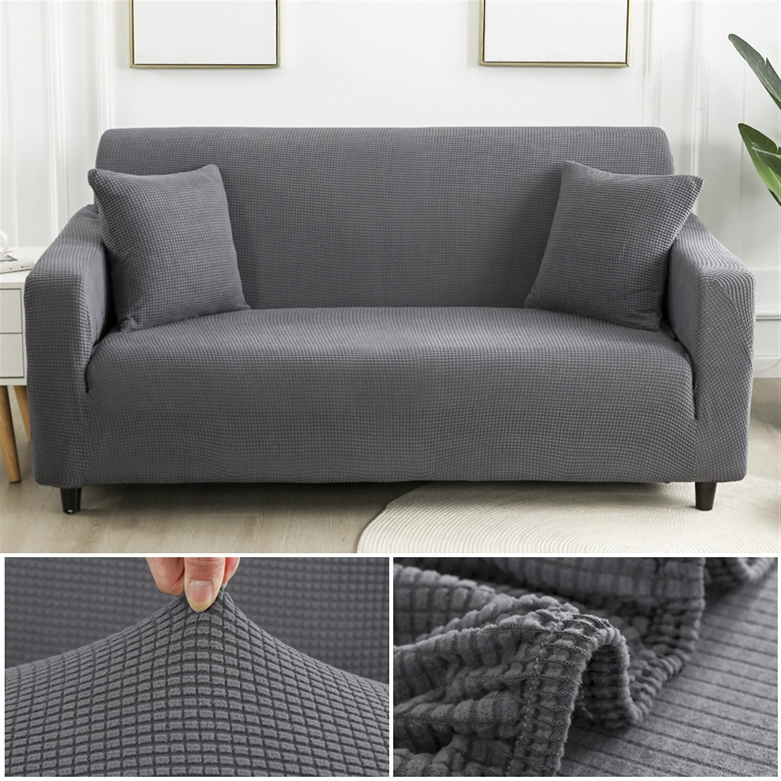 Decoración para el hogar acogedora: funda de sofá jacquard para tardes de cine