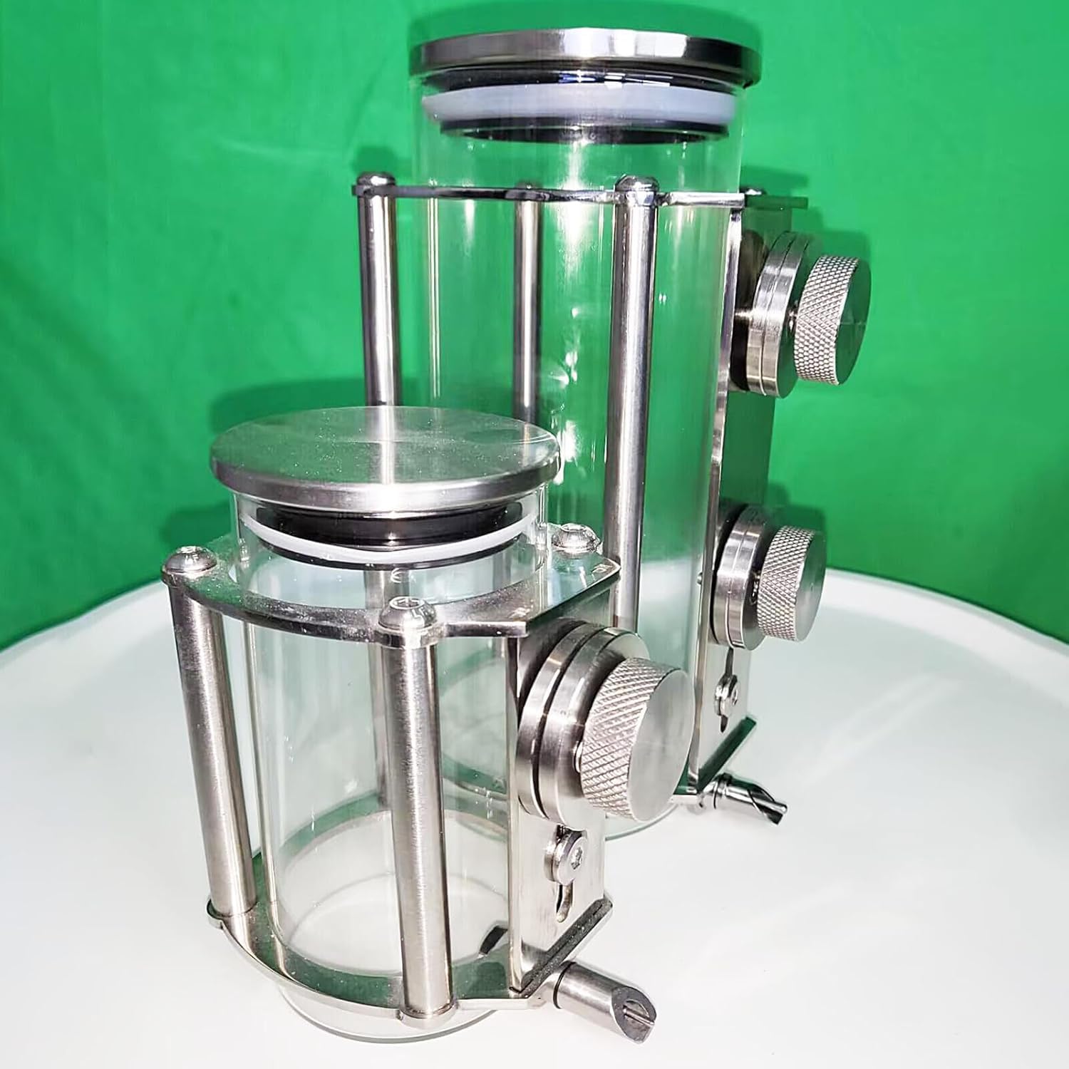 Dispensador de agua para pájaros y animales pequeños, diseño de acero inoxidable antigoteo, capacidad de 50 ml/1000 ml para loros, conejos y roedores