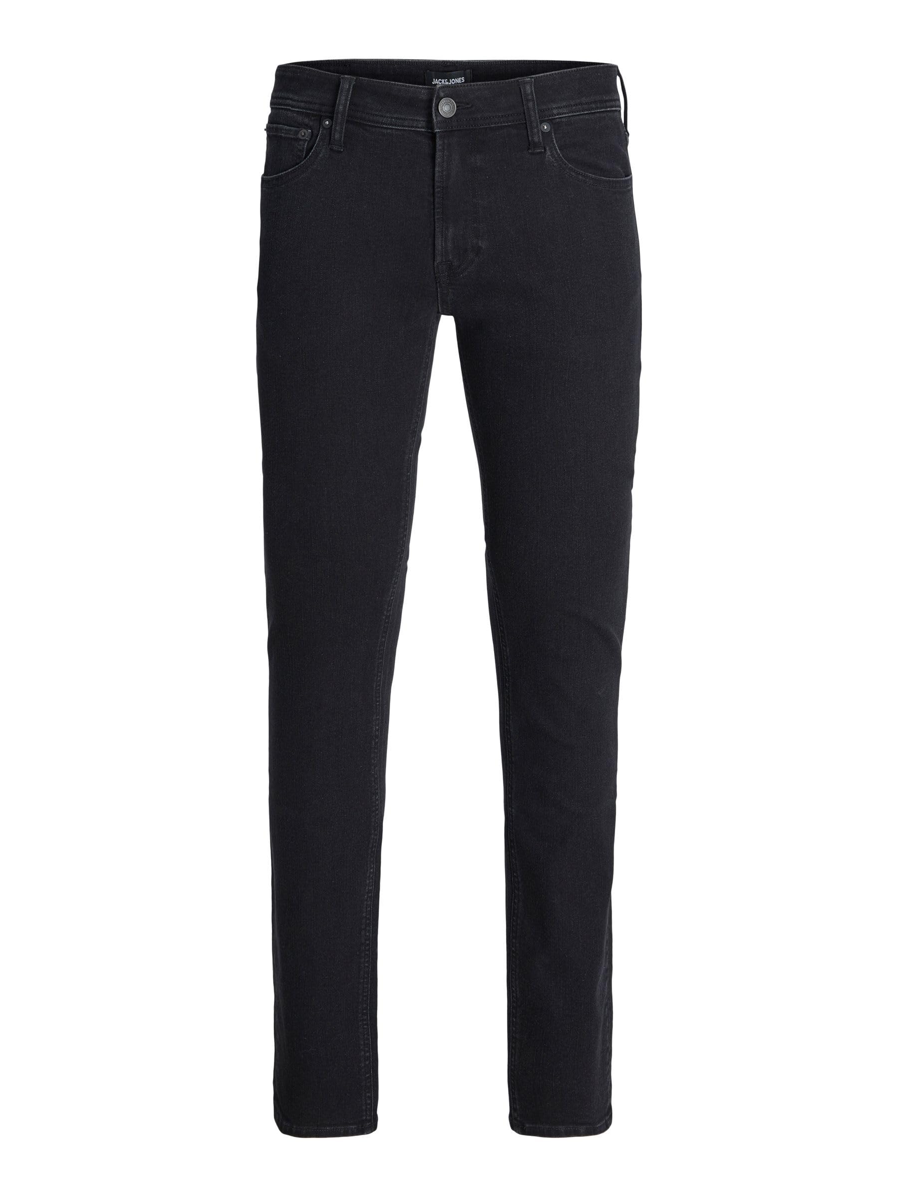 Jack & Jones JJIMIKE Jjoriginal SQ 356, Black Denim, 27W x 32L