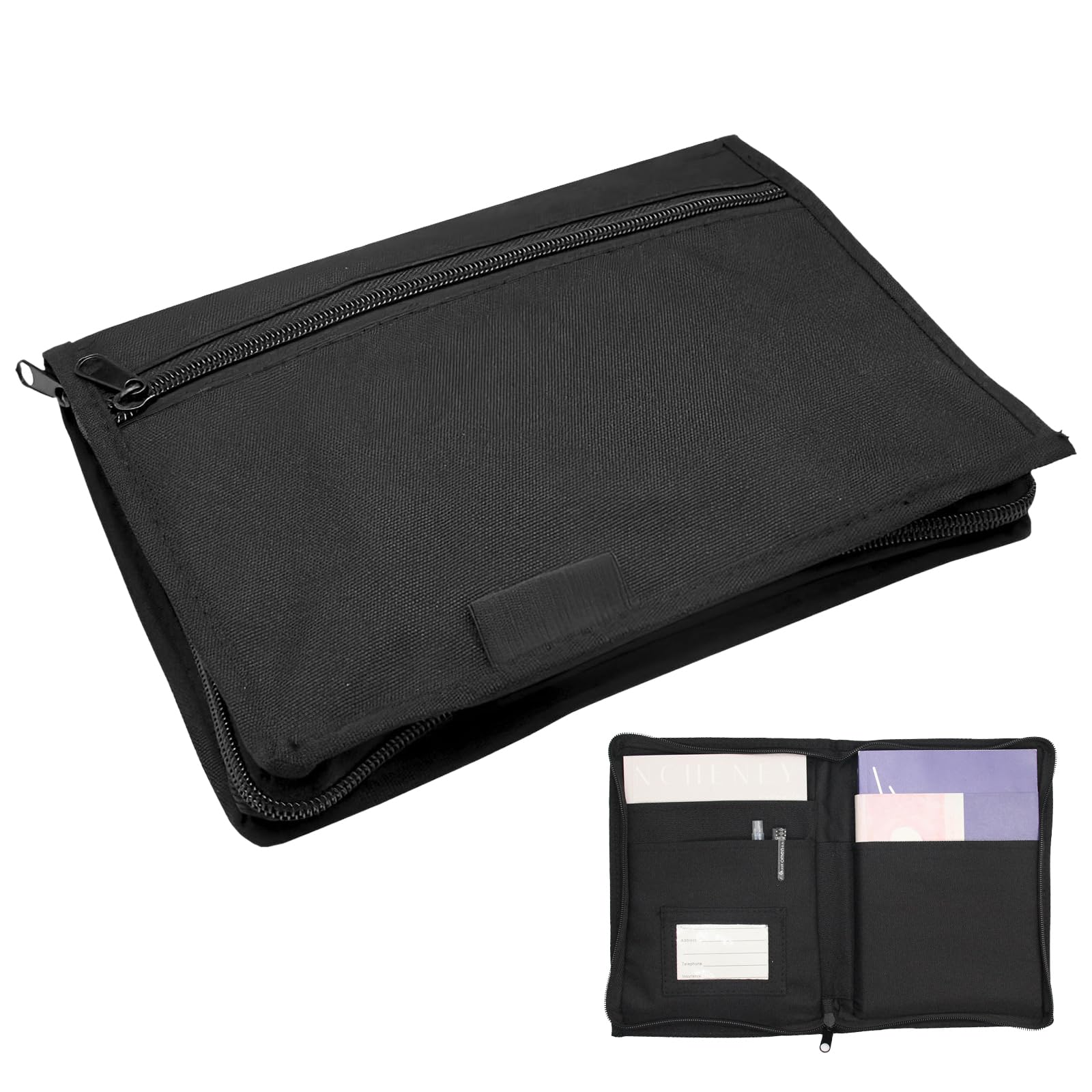 Carpeta Para Documentos A5, Organizador de Compartimento Para Guantera de Coche, Organizador de Guantera de Coche, Adecuada Para Cartera, Tarjeta de Aparcamiento, Soporte Para Gafas de Sol, Tarjeta de