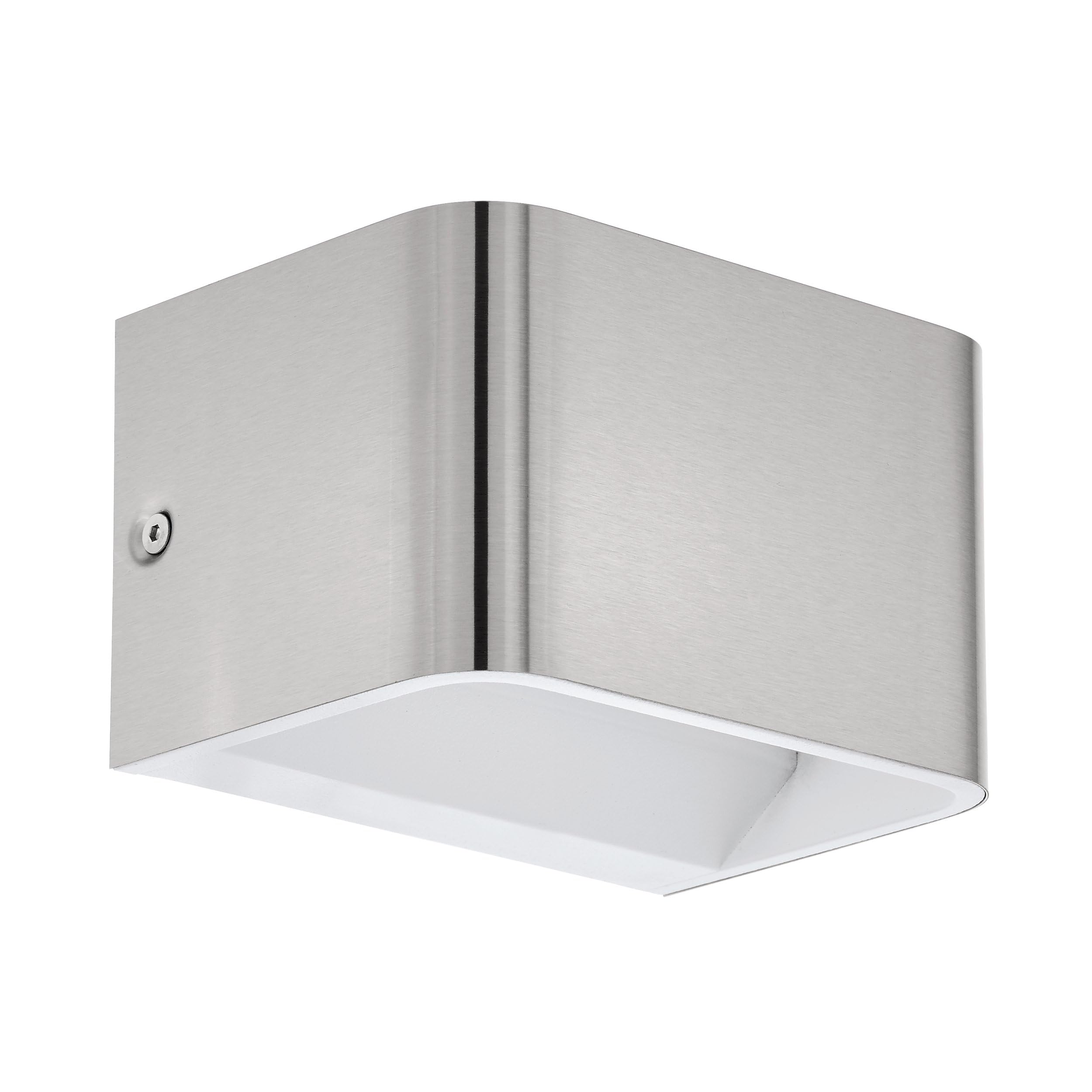 Eglo Led Wall Lamp Sania 4, Single-Flame Wall Minimalist Design, Indoor Wall Spot In Aluminium, Living Room Lamp, Hallway In Matte Light