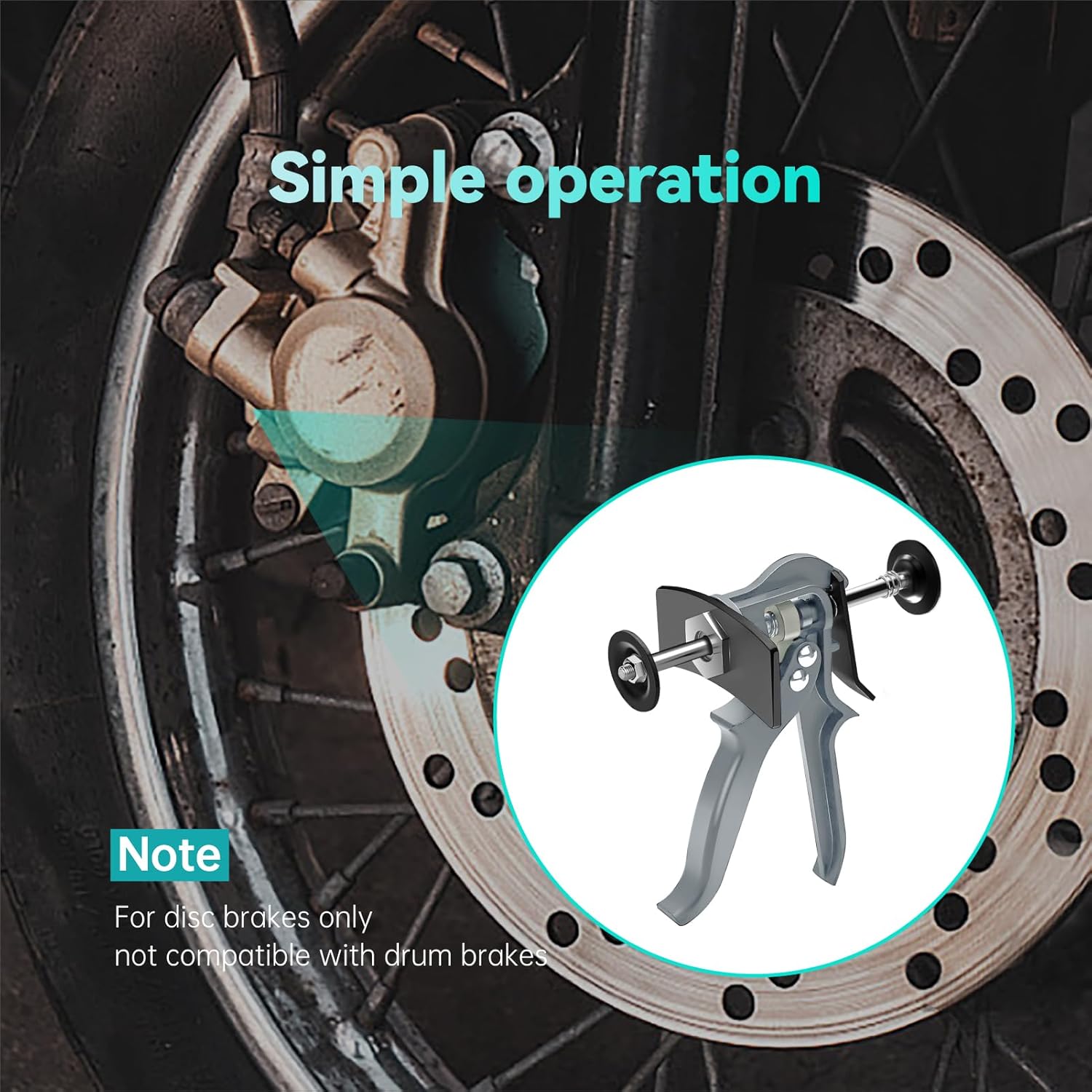 Brake Caliper Compression Tool, Brake Pad Spreader 24300 with 25750, Converts Between Single and Dual Caliper Piston Compression Tools, Fits Most Vehicles and Includes Toolbox 24300 and 25750