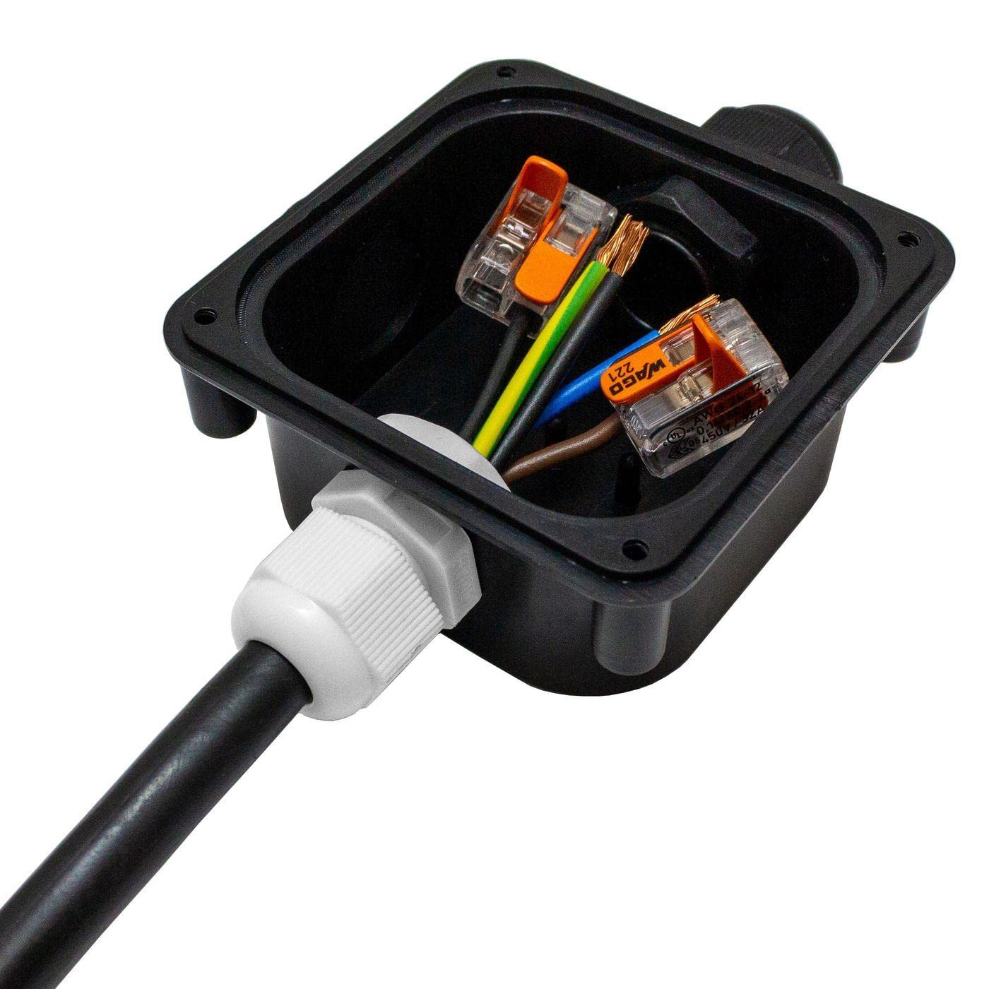 Lumonic 40x Kabelverschraubung M50 IP67 metrisch d32-38mm I Kabeldurchführung wasserdicht in grau I Verschraubungen, Schlauchdurchführung M50