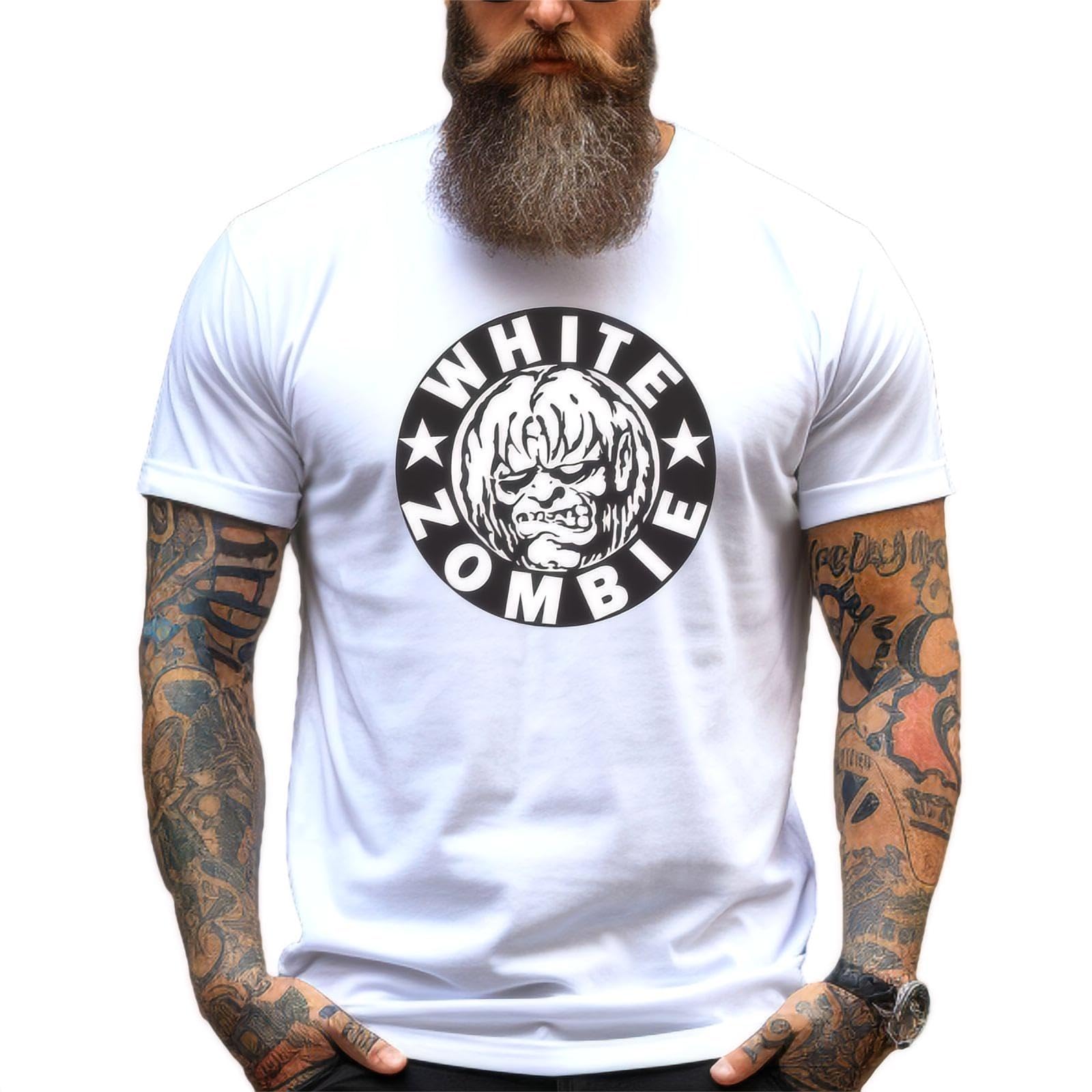 White Zombie Heavy Metal Rock Band Tee Unisex Heavy Cotton T-Shirt S-3XL