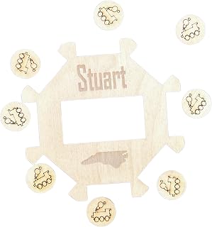 Mexican Train Dominoes Center Cards | Family Game Night Accessory for Chicken Foot Game | Personalized Standard Set | Gifts Party Lovers, Grandparents, Friends (Personalized)