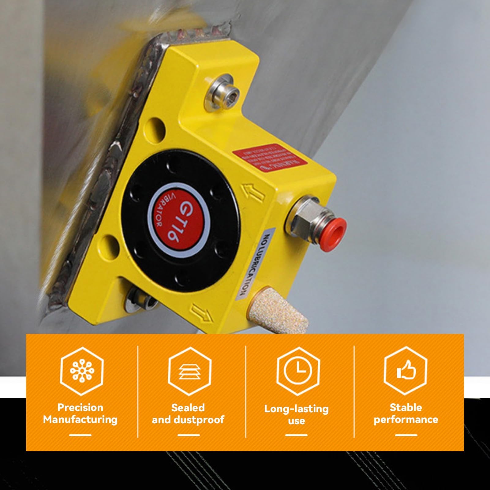 Tissting Gt-16 Vibratore Industriale Pneumatico Della Turbina, Vibratori Industriali Degli Pneumatici per le Industrie, Silo Inferiore, Piattaforma Vibrante, Nastro Trasportatore del Filtro