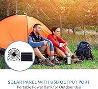 Vista 7 de Ventilador USB de 5.2 W alimentado por panel solar, mini ventilador portátil para refrigeración al aire libre, hogar, viajes, camping, casa