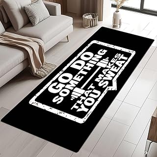 Area Rug Motivation Motivational Quote About Gym Workout Fitness 2x6 Was...