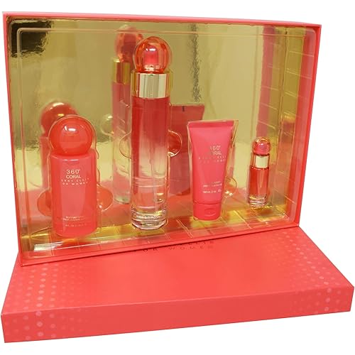 Perry Ellis Fragrances Coral 4 Piece Gift Set for Women