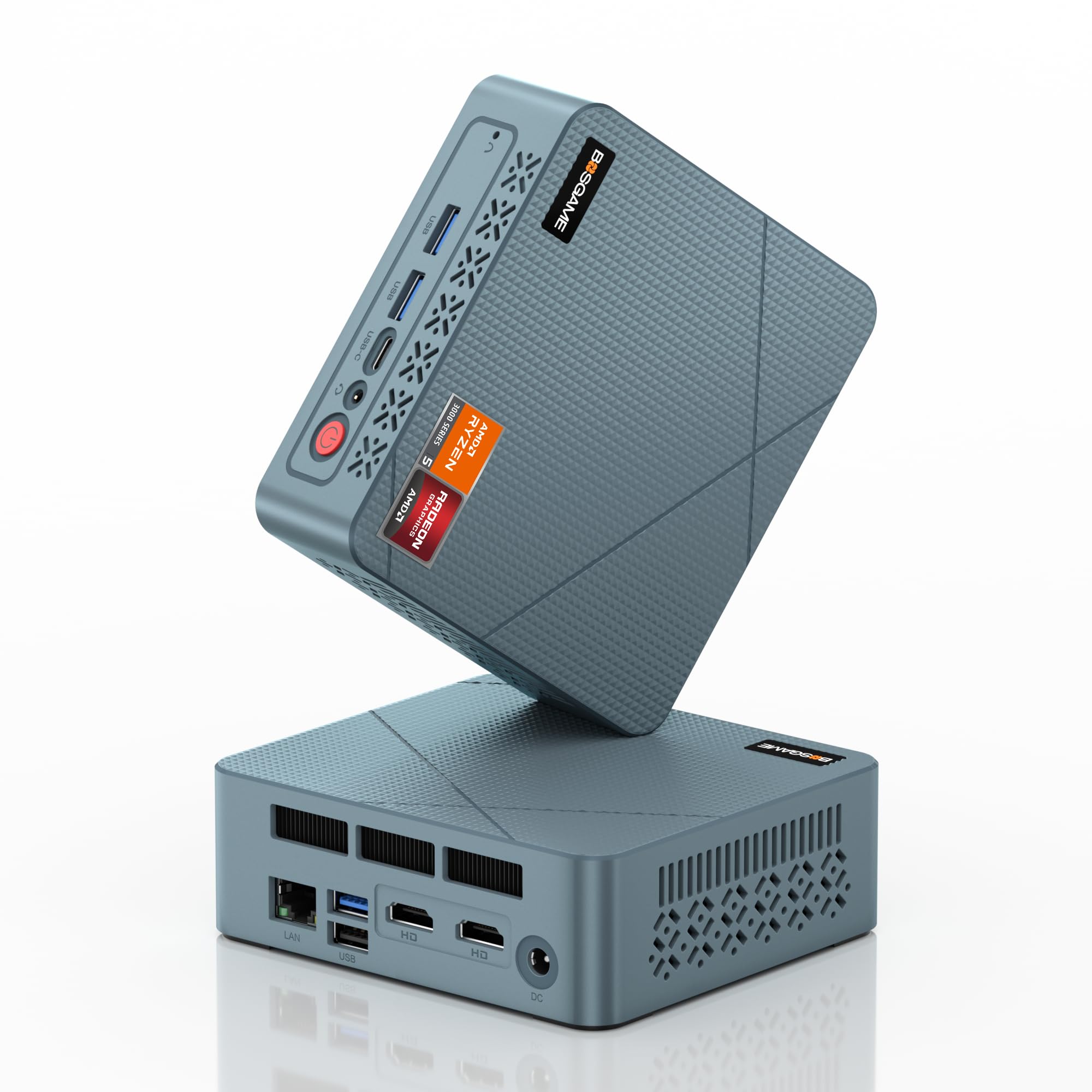 BOSGAME E2 Neo Mini PC Business Windows 11 Pro AMD Ryzen 5 3500U