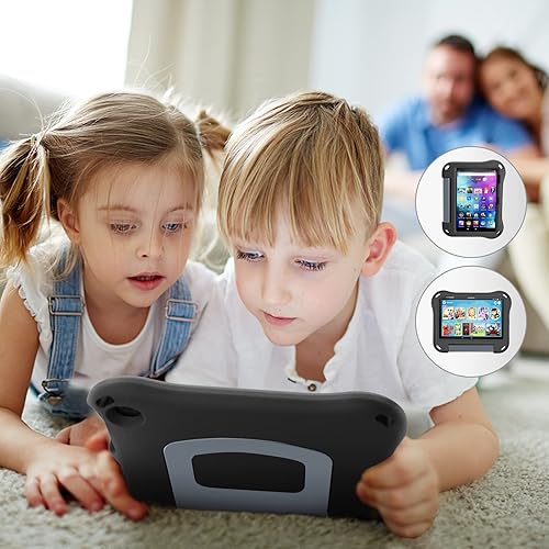 Miniatura 6 de Auorld - Funda para tableta de 8 pulgadas 2022 y 2020, funda ligera a prueba de niños con soporte para tableta 8, color negro