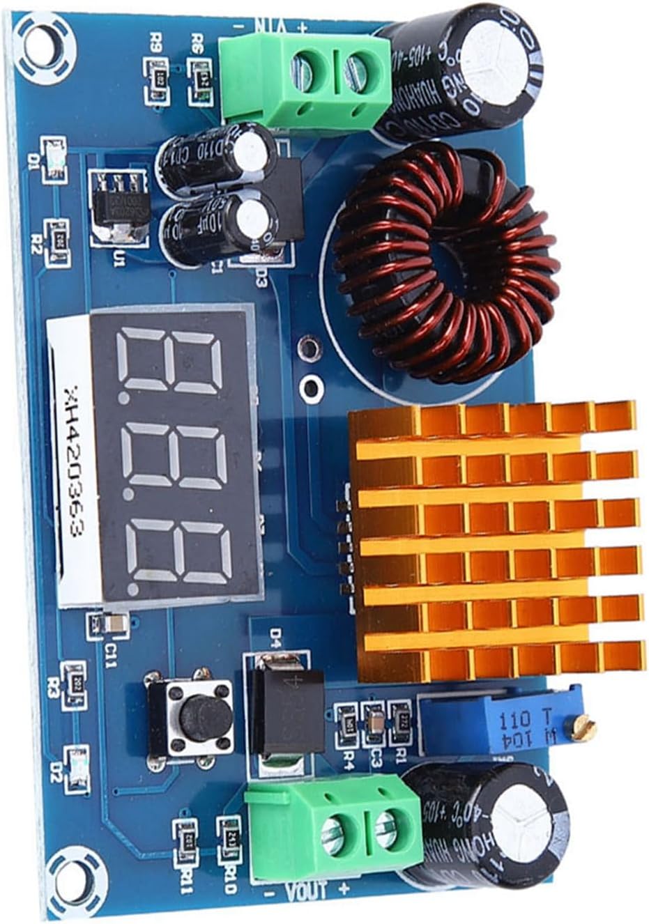 DC to DC Step Up Boost Converter, 4V-35V to 5V-45V 5A Power Supply Module with USB and Heat Sink, for Electric Equipment Solar Panels Laptops