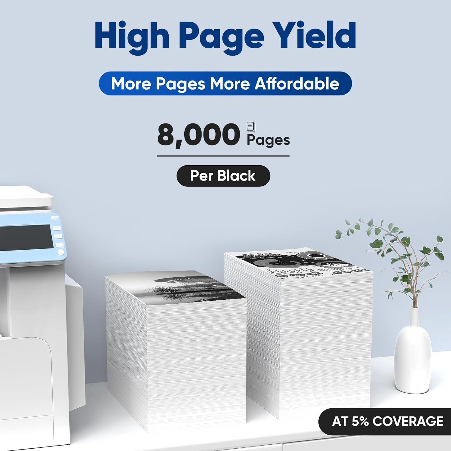 TN850 TN-850 High Yield Toner Cartridge Replacement for TN-850 TN850 TN820 TN880 Black Toner Cartridge Use with MFC-L5705DW MFC-L5800DW MFC-L5850DW HL-L6200DWT HL-L5200DW Printers