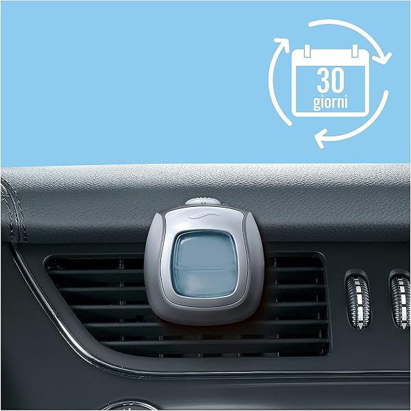 Ambi Pur Car Starter Kit Deodorante Per Ambienti Con Clip Alla Brezza Leggera Per Combattere Gli Odori Sgradevoli Dall’Auto, 2ml, 6 Pezzi - 2