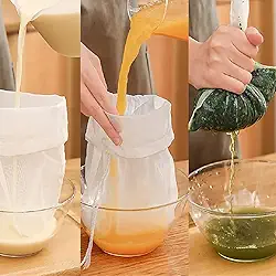 Saco de filtro de suco de malha fina para suco de frutas, vinho, prensa de uva, leite de nozes, ferramenta de fabricação caseira