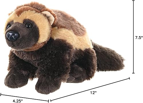 Miniatura 8 de Wild Republic Wolverine - Peluche de peluche, regalo para niños, 12 pulgadas, multicolor