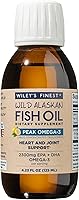 Vista 1 de Wiley's Finest Suplemento líquido Wild Alaskan Fish Oil Peak Omega-3 – 2300 mg EPA y DHA Omega-3 – Sabor a limón – 4.23 oz (25 porciones)