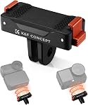 K&F Concept 2 Adaptateur de libération rapide magnétique de paquet pour DJI Osmo Action , Support de base d'extension en plastique avec 1/4" Adaptateur de montage boucle rapide pour DJI Action Osmo 5 Pro, Décision 4/3 360 PP05