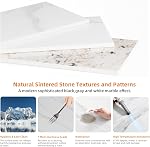 Kitchen Dining Table Round 32": Modern Sintered Stone Marble Effect Table Top with Tapered Metal Legs Breakfast Bar Banquet Table for Dining Room, Restaurant, Living Room Furniture, 30" Height, White