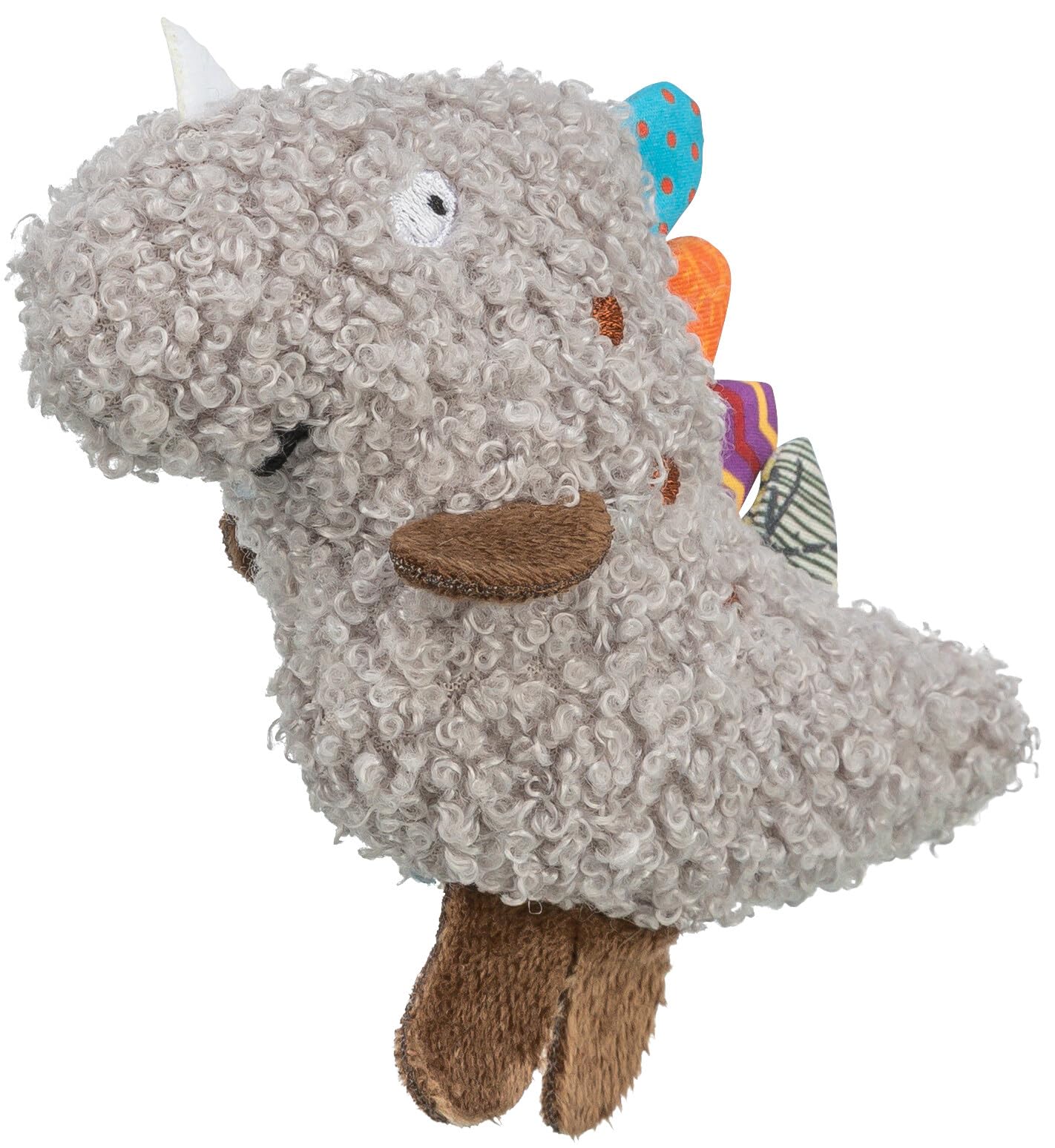 TRIXIE Plush Dino Toy For Cats, 12 Cm, Soft Cat Toy For Shared Play And Fun - 45463