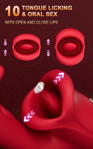 Miniatura 3 de Vibrador de punto G para adultos, juguetes sexuales para mujeres, juguete sexual con lengua rosa, consolador, estimulador de clítoris, estimulador