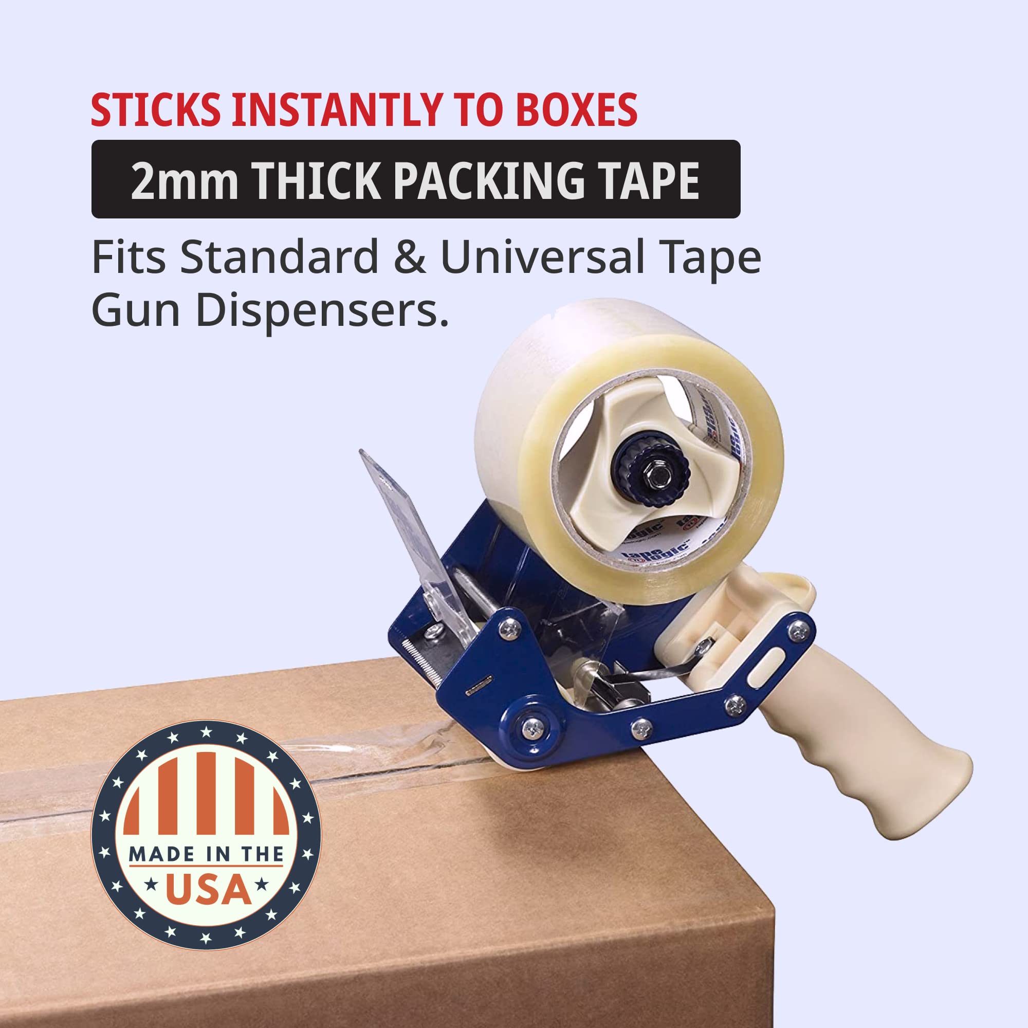 Heavy Duty Clear Packing Tape With Dispenser - 2in X 25yd Shipping Tape For Moving Boxes - View #5