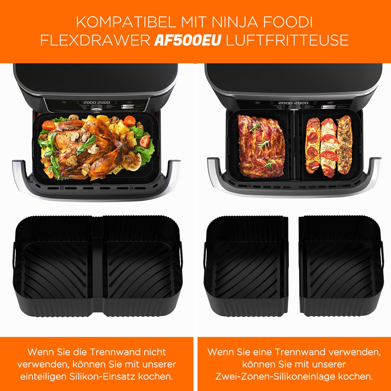 NINJA AF500DE Foodi FlexDrawer 10,4l Friggitrici compatte
