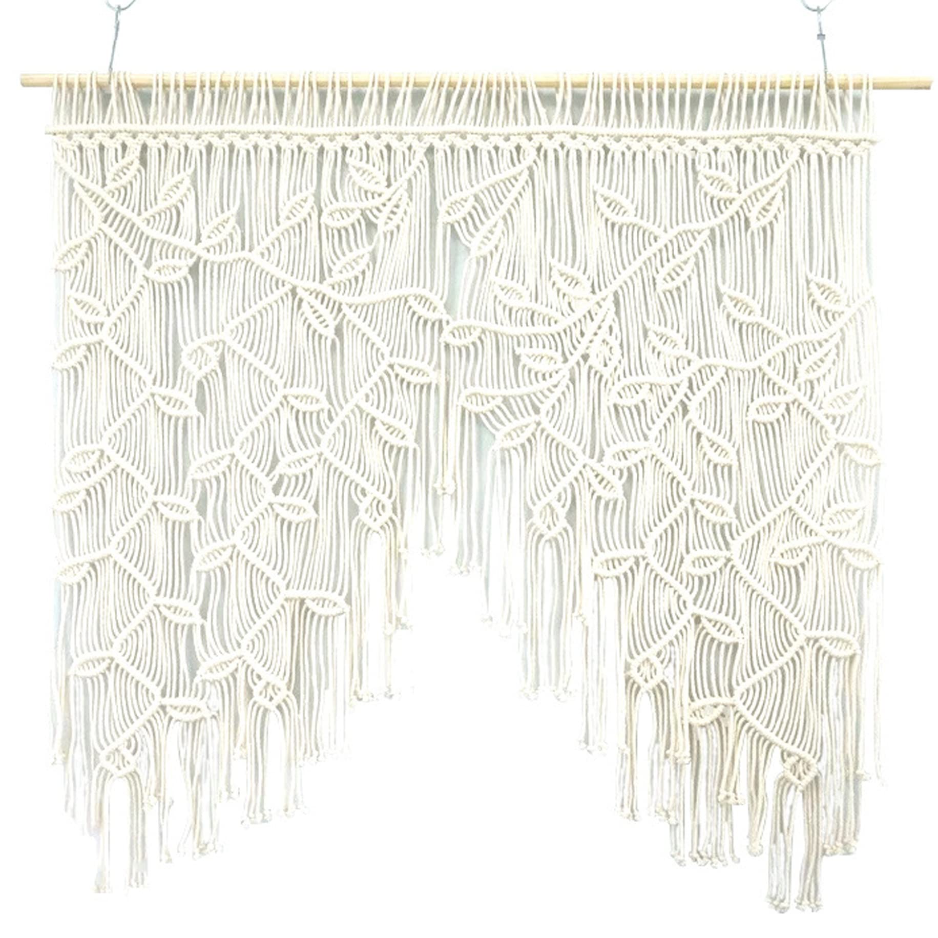 Tende corte per porta del balcone, stile country, perfette per soggiorno e ingresso, facili da installare, eleganti decorazioni per la casa