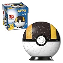Ravensburger – Puzzle 3d Poké Balls Nera e Gialla | Puzzle 3d Bambini A Partire Dagli 6 Anni | Modellismo Da Costruire Bambini Di 54 Pezzi | Regalo Bambino 6 Anni E Più
